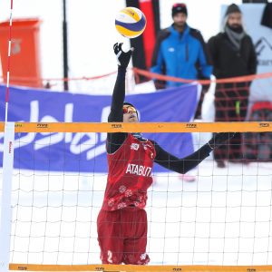 طراحی لباس تیم والیبال برفی